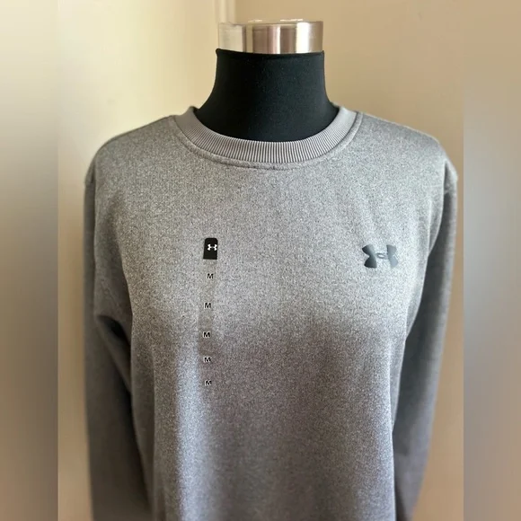 🔴Sold🔴 Under Armour Mens Sweater Fleece Crewneck Size Medium NWT - Picture 3 of 7
